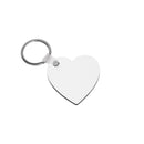 Llavero MDF Corazón Doble Cara